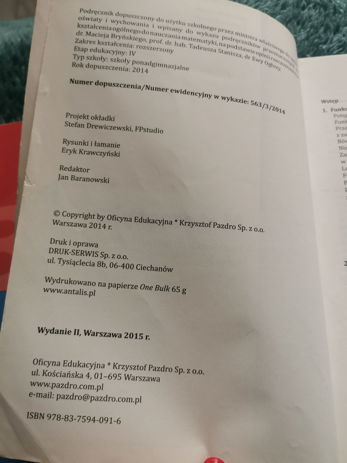 Matematyka 3 podrecznik+zbiór zadań  M. Kuczarb