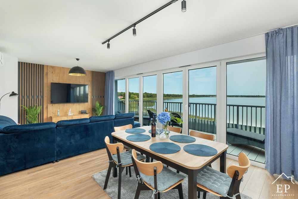 Apartament MARINA 22 Dziwnów z frontowym widokiem na rzekę EP