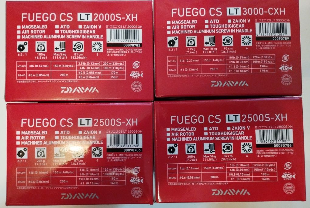 Котушка Daiwa 21 Fuego CS LT 2000S-XH, 2500S-XH, 3000 CXH кноб розбірн