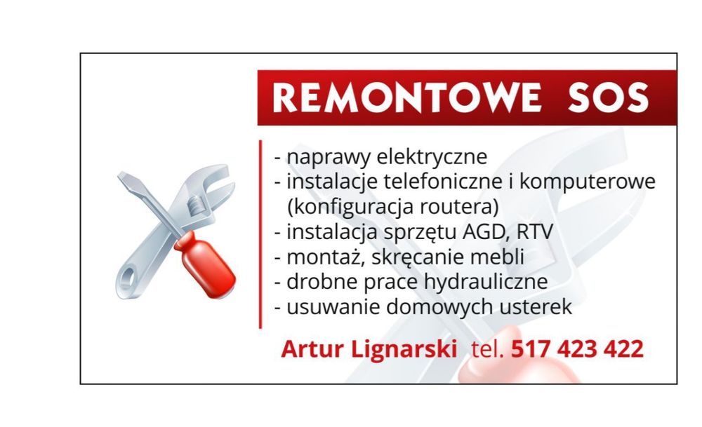Remontowe SOS - pomoc w drobnych awariach
