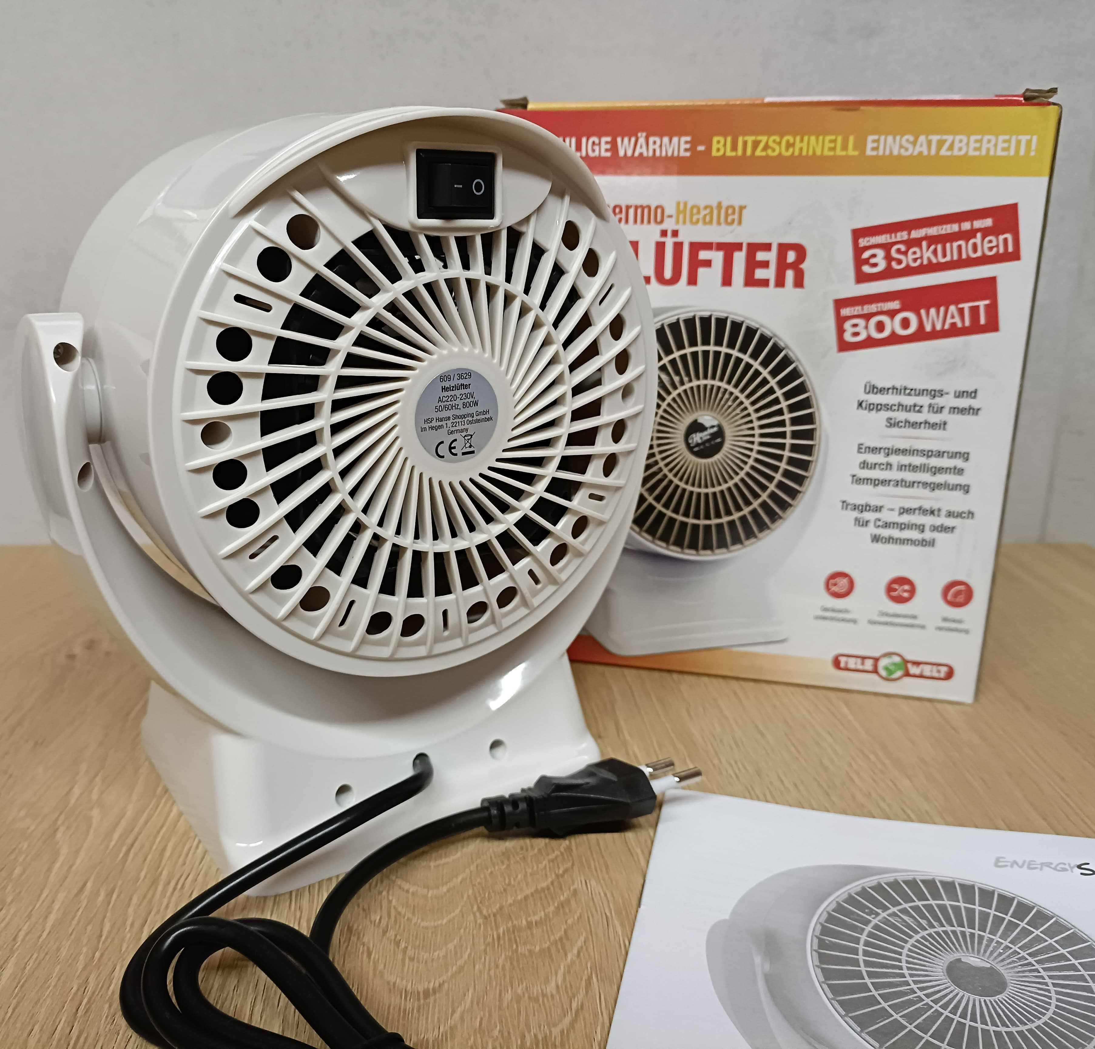 Termowentylator biały 800 W