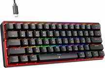 KEMOVE K61SE 60% mechaniczna klawiatura RGB Red Linear Switch CZARNA