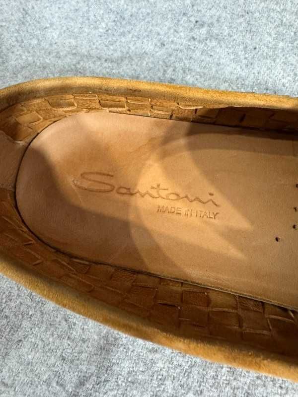 Santoni Slip On Moccasins Italy size 43 buty wsuwane