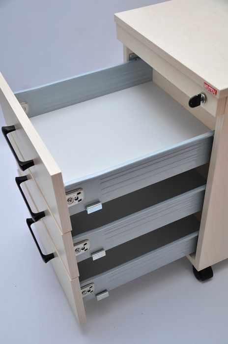 Szafka, komoda, kontenerek biurowy - centralny zamek