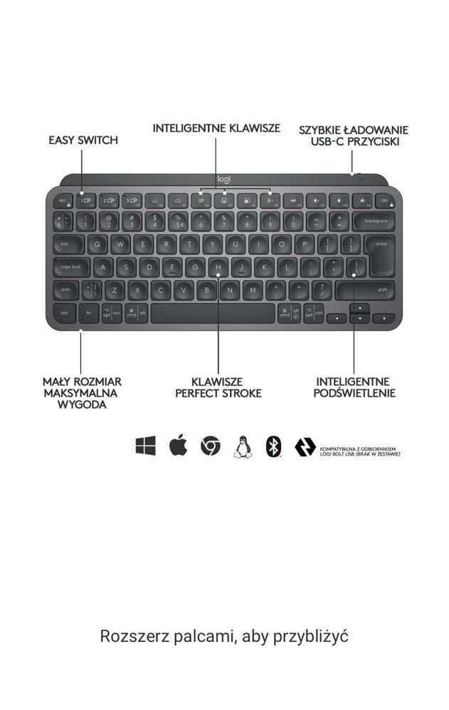 Klawiatura LOGITECH MX Keys Mini DE
