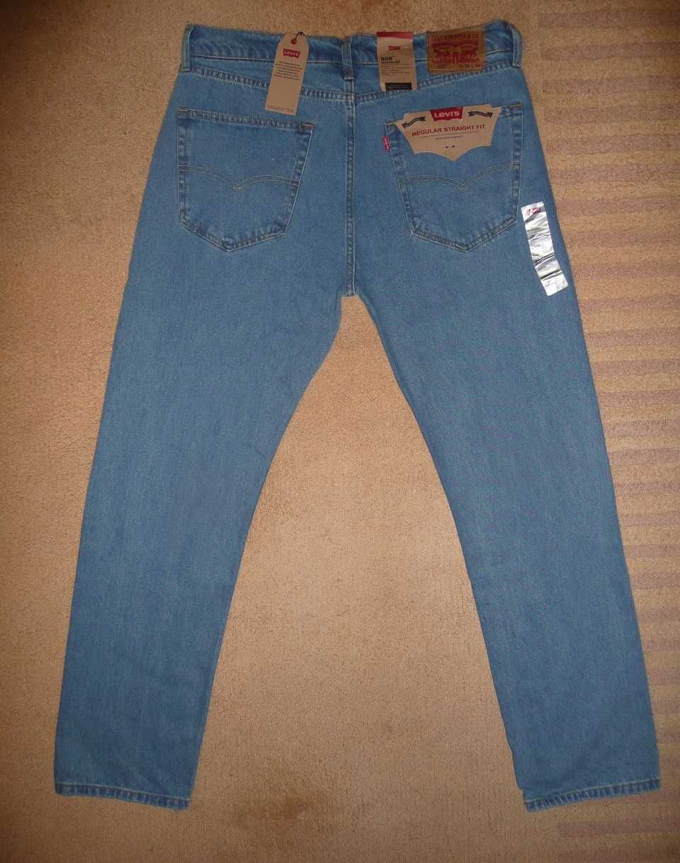 NOWE spodnie dżinsy LEVIS 505 W36/L32=47,5/111cm PREMIUM