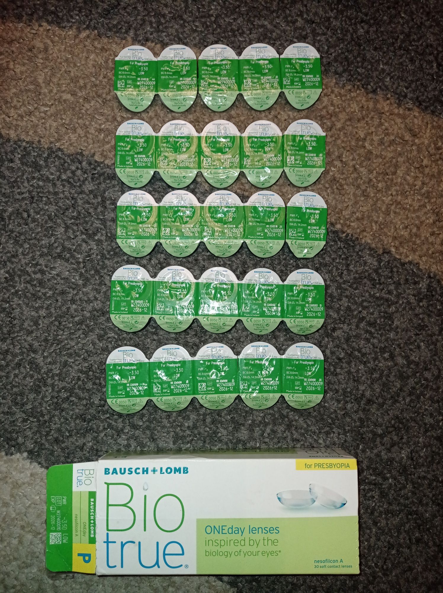 BioTrue Oneday for Presbyopia soczewki progresywne jednodn. -3,50 LOW