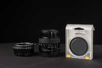 CARL ZEISS Jena DDR 35 mm f/2.4 Practicar + HOYA + переходник