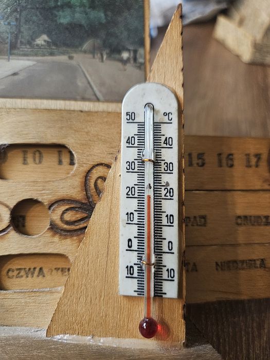 Kalendarz termometr w jednym prl