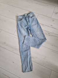 Spodnie jeansowe H&M wysoki stan