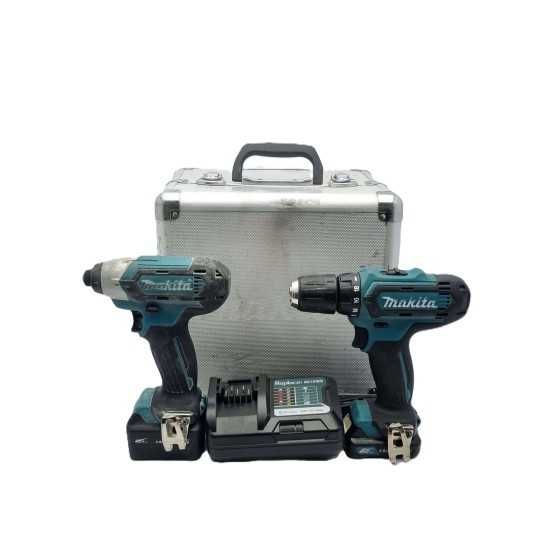Zestaw Zakrętarka Makita TD110D + Wkrętarka Makita (2x aku, ład, wal