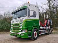 Scania R650  Scania R650 rok 2020 epsilon 9.6m do drewna lasu 6x4