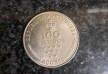 Moeda 100 escudos comemorativa Açores