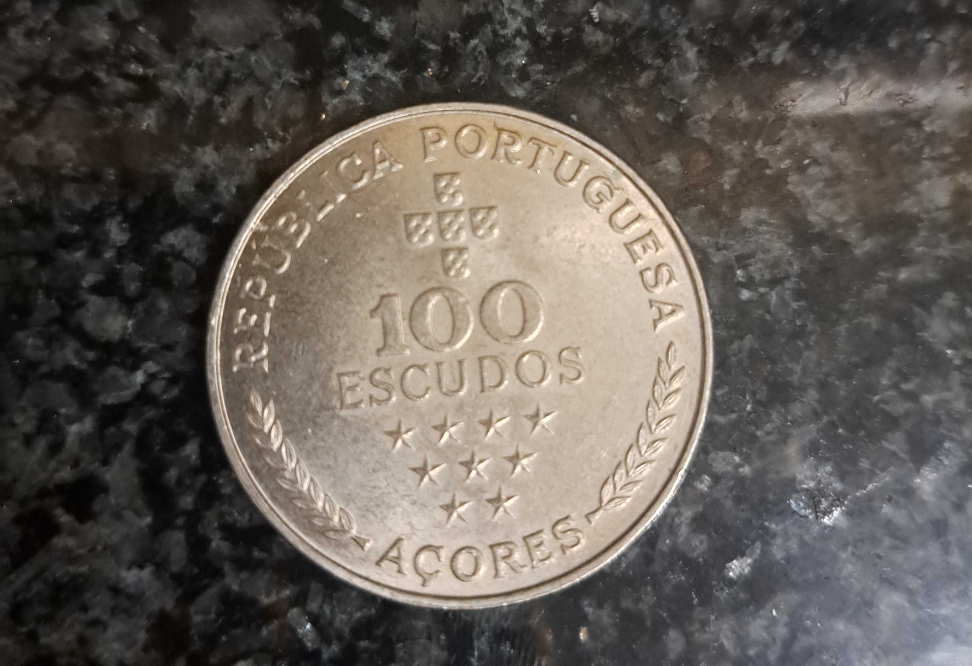 Moeda 100 escudos comemorativa Açores