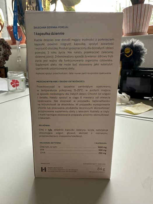 OmegaMe HealthLabs Care, 60 kapsułek (02.2026) NOWY