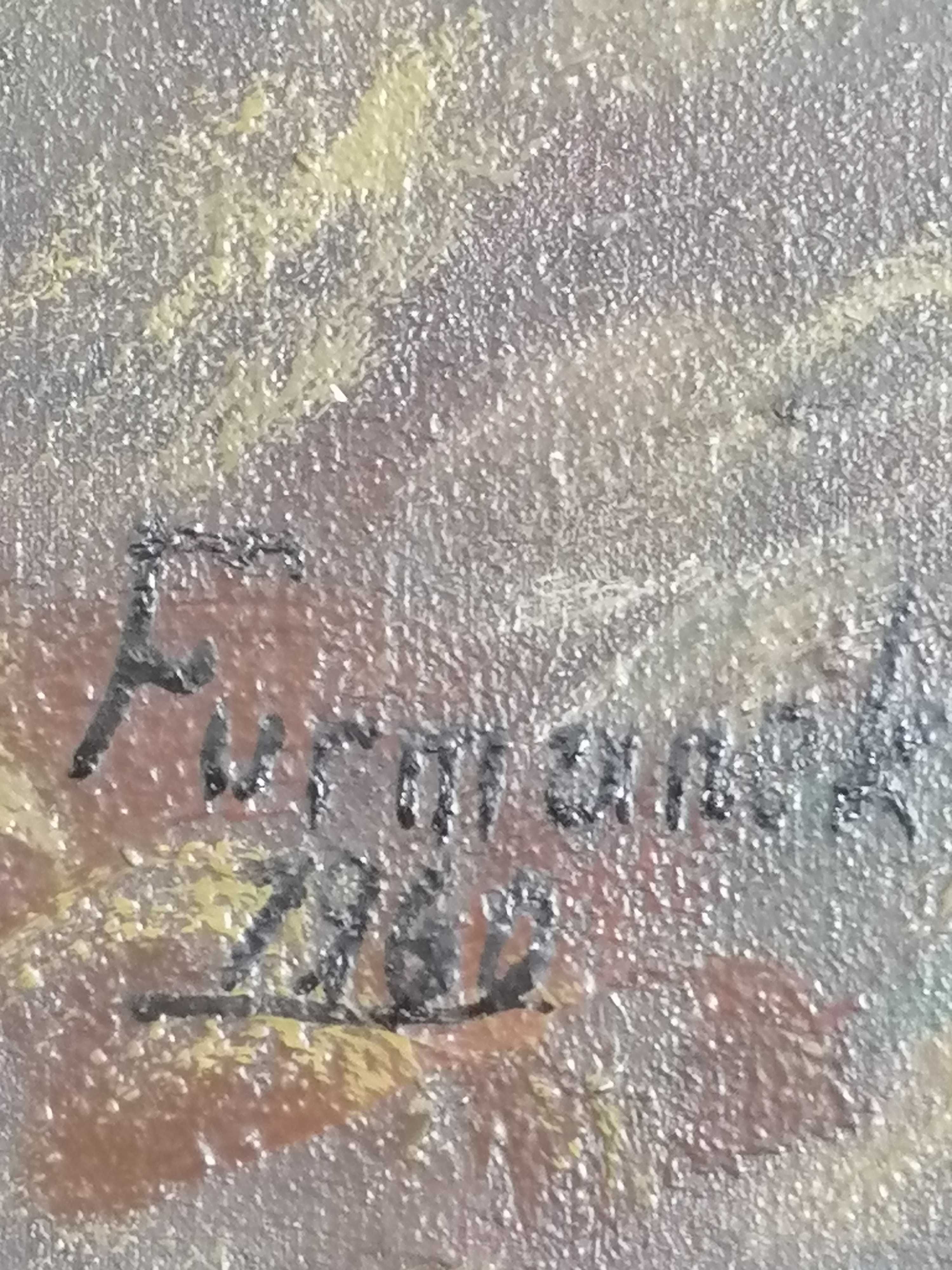 Pejzaż jesienny - duży obraz na płótnie
