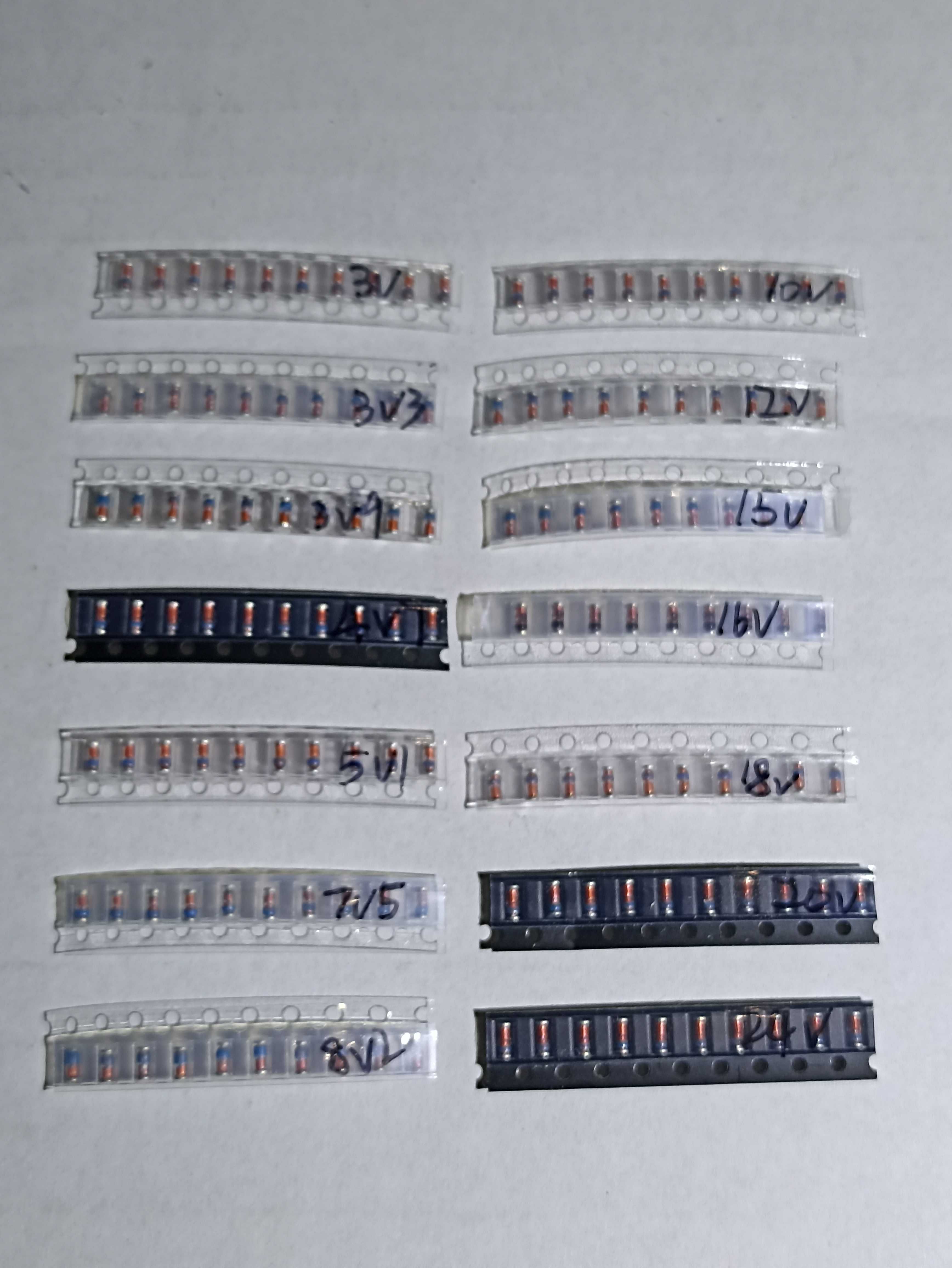 50 Набір діод 4007/М7 5819/SS14 5822/SS34 UF4007/US1M FR107/RS1M 5408