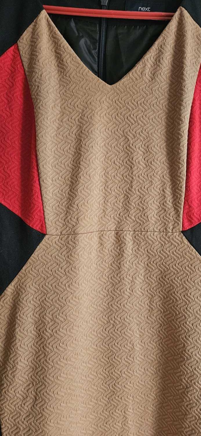 Next Wyszczuplająca klasyczna sukienka Ołówkowa Dzianina 44 plus size