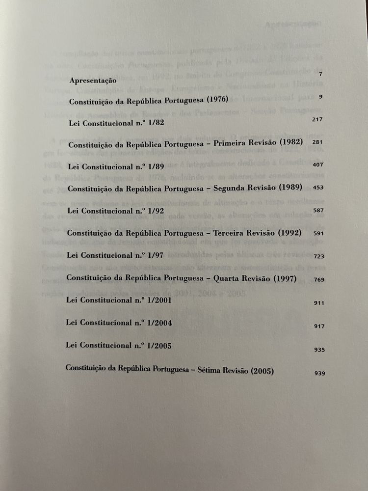 As Constituições Portuguesas