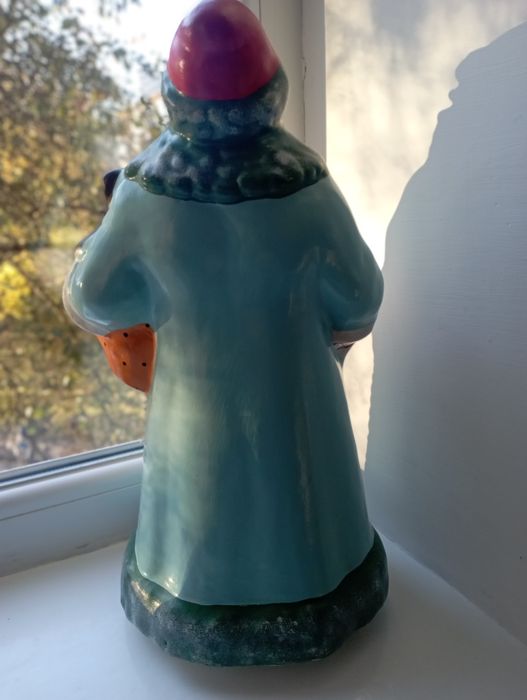 Старинная игрушка Дед мороз опилки 1964г Киров СССР