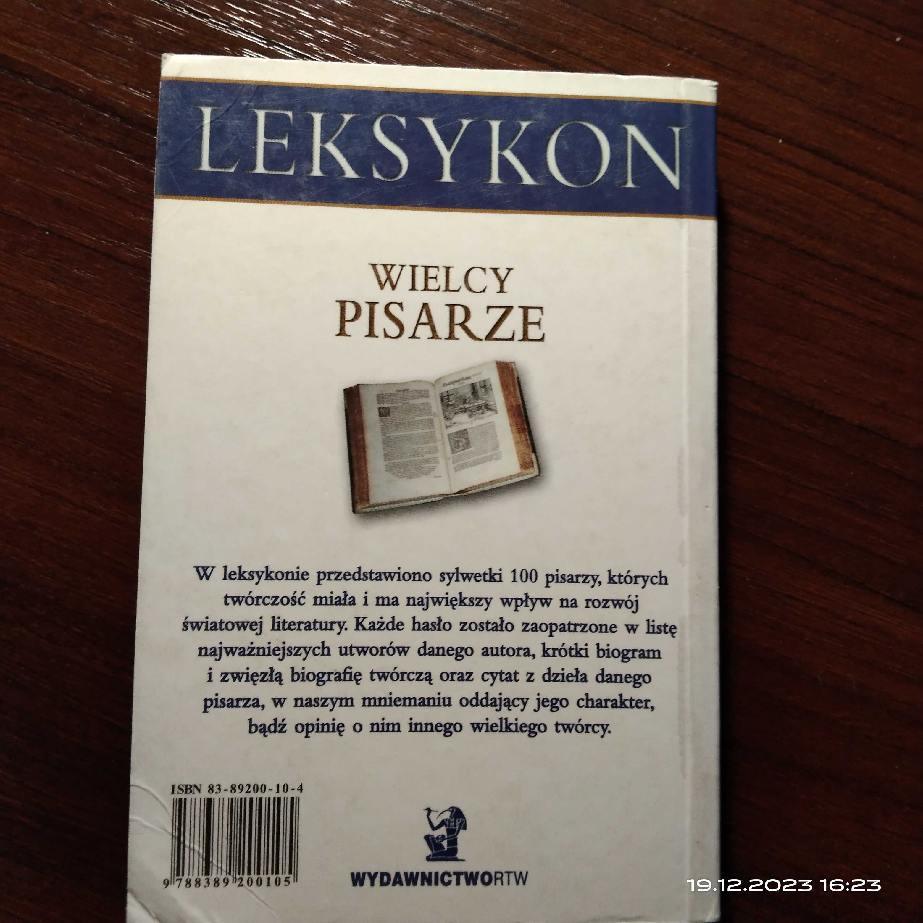 Leksykon "Wielcy Pisarze"