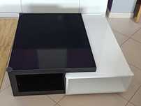Mesa de centro (sala) - cor preto/branco lacado