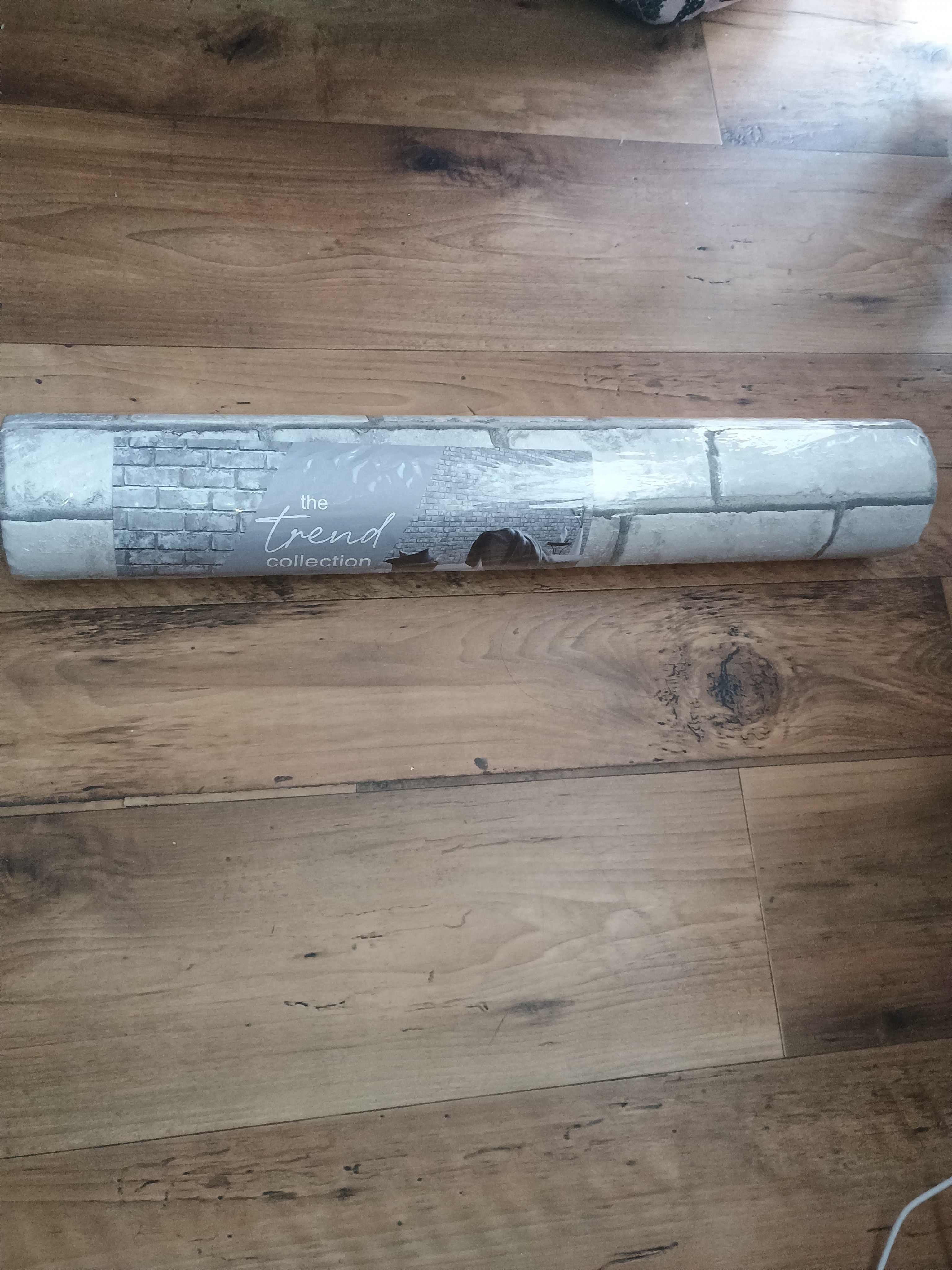 Nowa tapeta winylowa - imitacja szarej cegły - 2 rolki