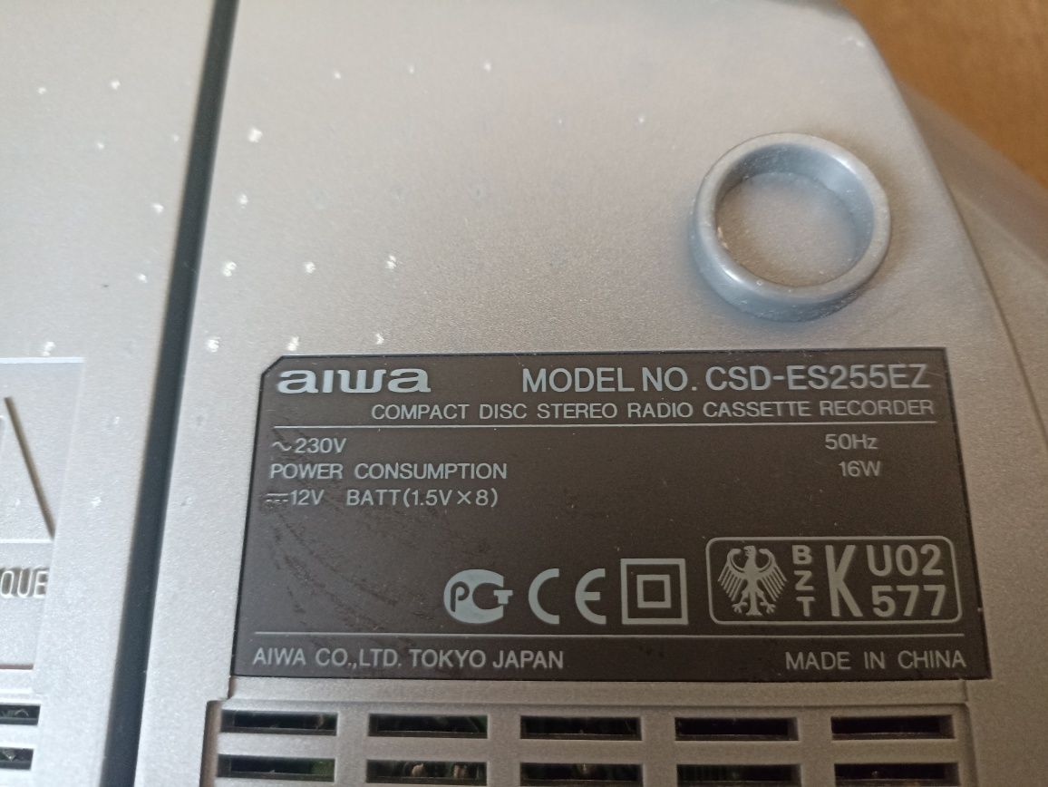 Radiomagnetofon przenośny CD Aiwa sprawny