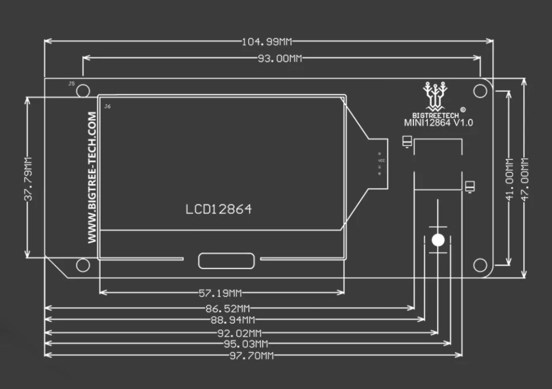 Экран 3D  принтера BTT Mini 12864 Voron 2.4r2