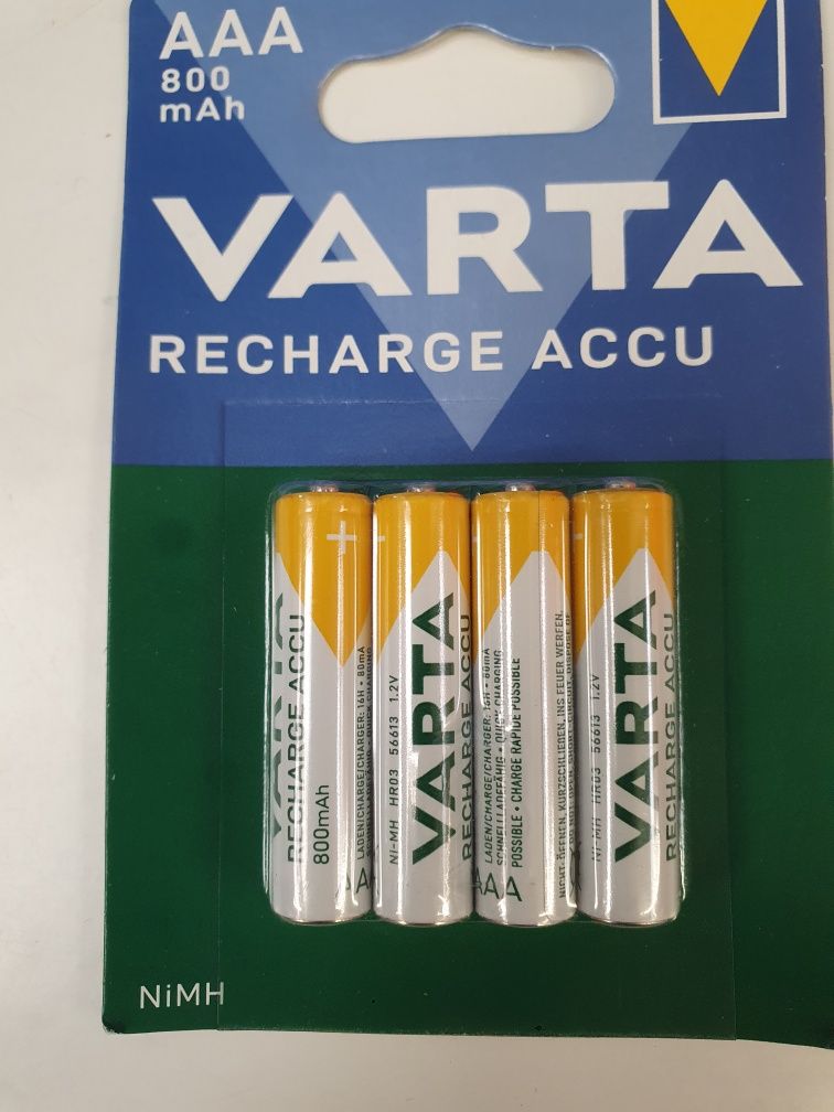 Akumulator niklowo-metalowo-wodorkowy (NiMH) Varta AAA (R3) 800 mAh 4