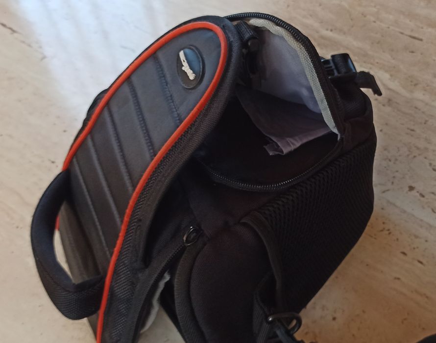 Torba na aparat fotograficzny, lustrzankę z pokrowcem przeciwdeszczowy