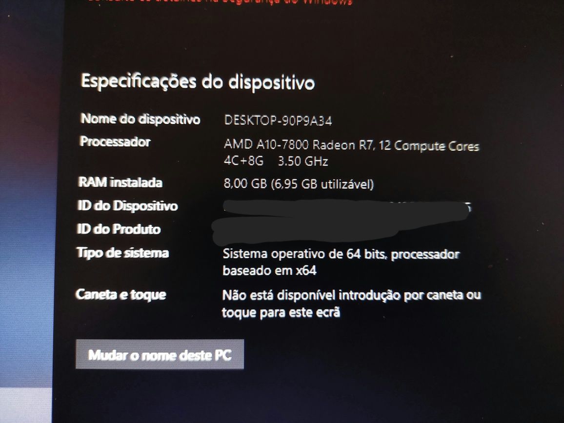 HP Pavilion 500-503np com tudo incluído