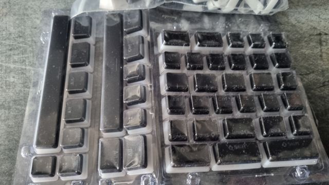 Klawisze do klawiatury Pudding Keycaps czarne