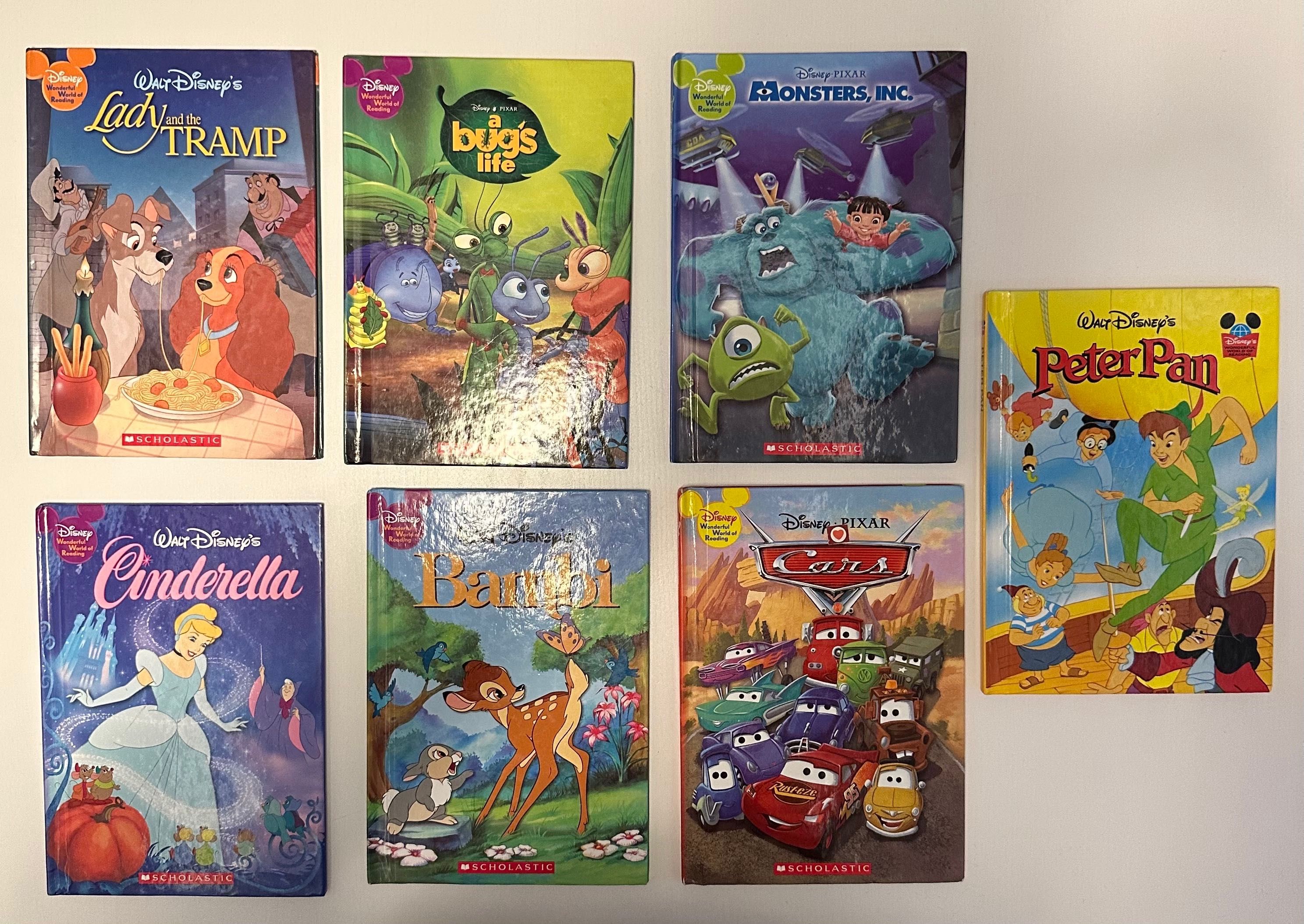 7 książek Disney - in English