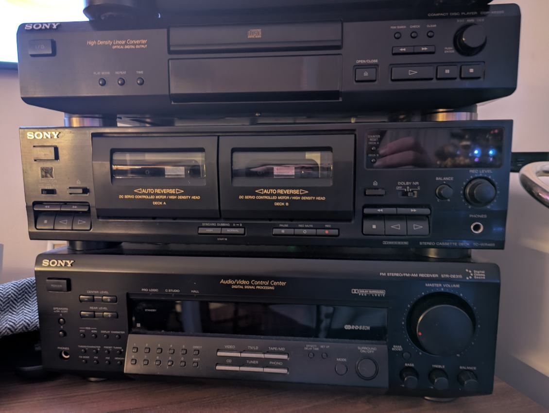 wieża stereo Sony