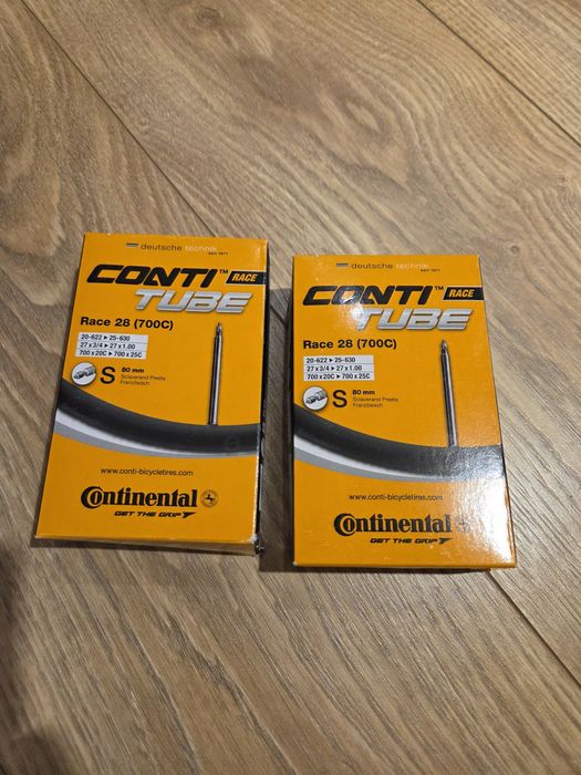 Zestaw 2 szt Dętka Continental Race 28 wentyl 80 mm