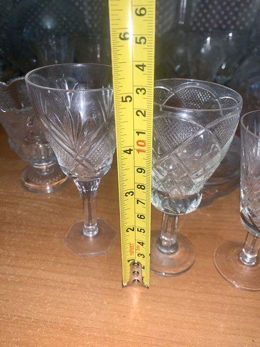 Ваза графин  кувшин бокалы Богемия Чехия хрусталь