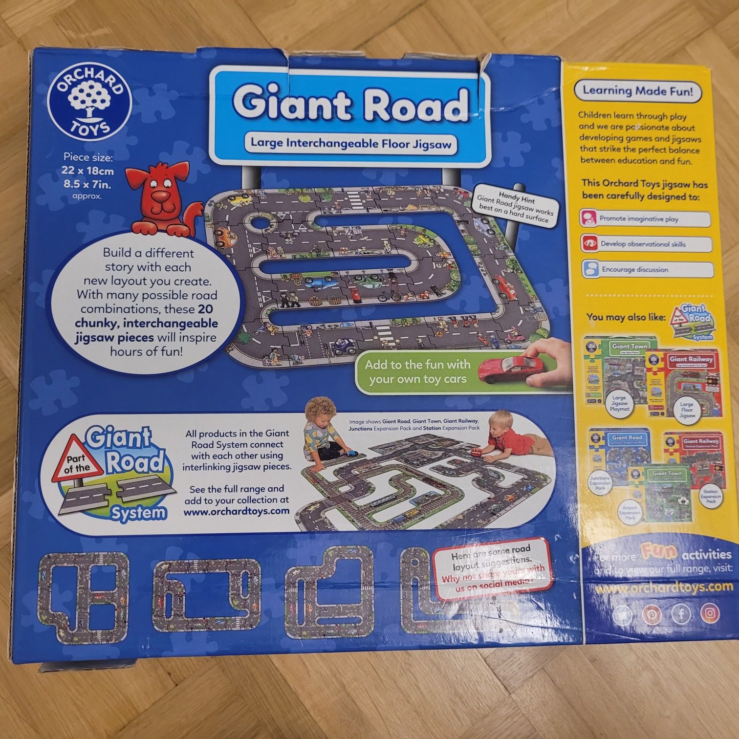 Orchard Toys Giant Road ulica droga puzzle obserwacyjne