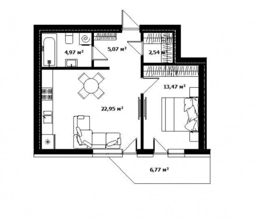 Продаж 2-х кімнатної квартири/River Land/Центр Міста/Рівер Ленда