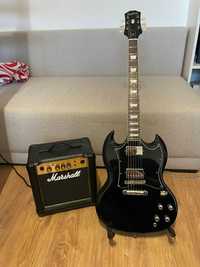 Epiphone SG Standard 2021 + Marshall MG10G + Kabel