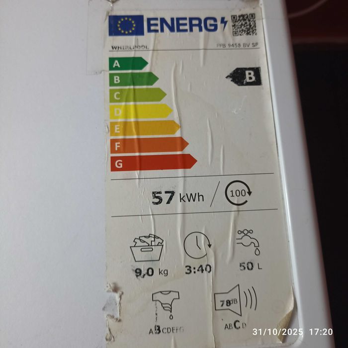 Máquina de lavar roupa 9kg