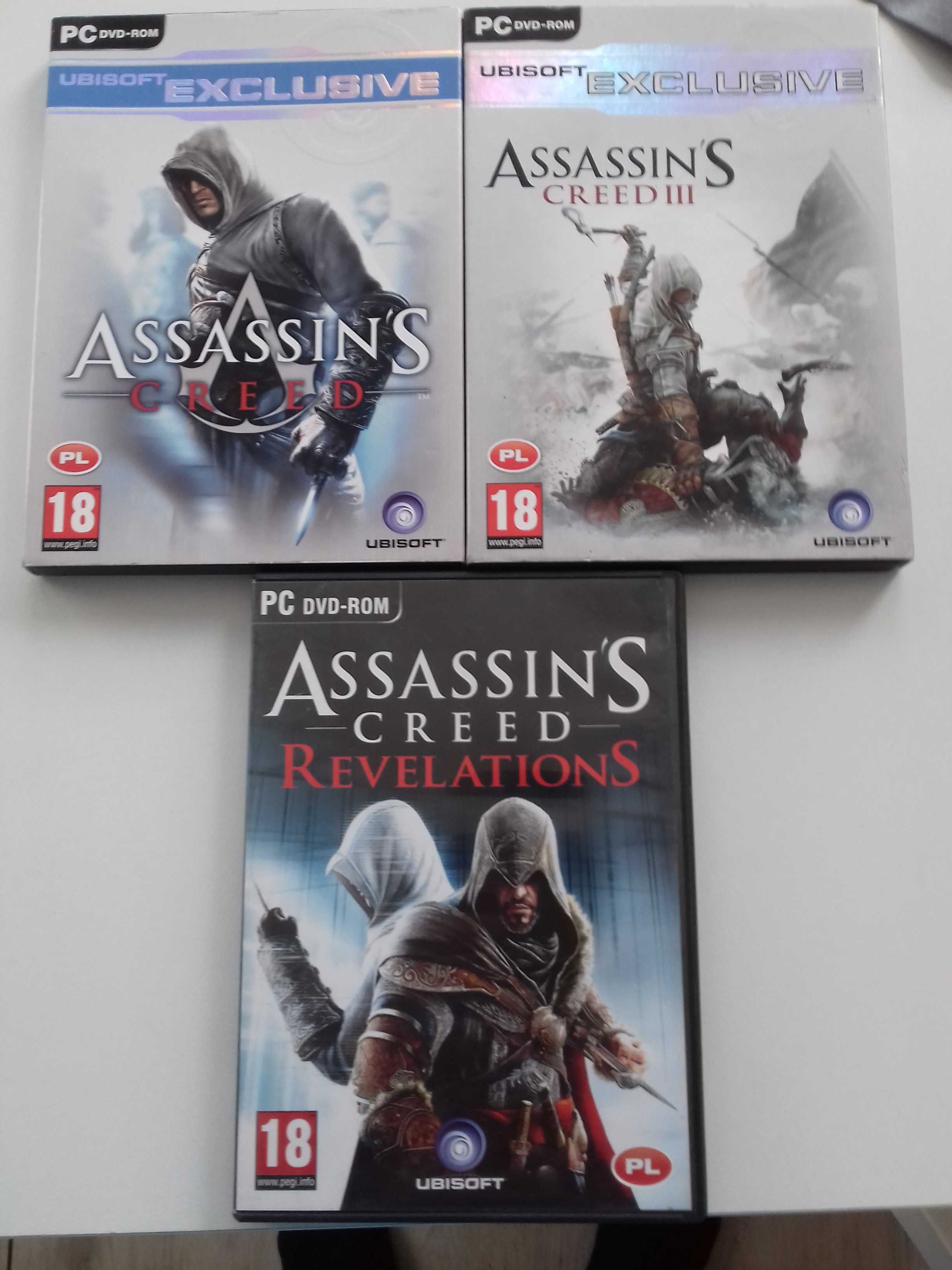 ASSASSIN'S kolekcja 3 gry na pc