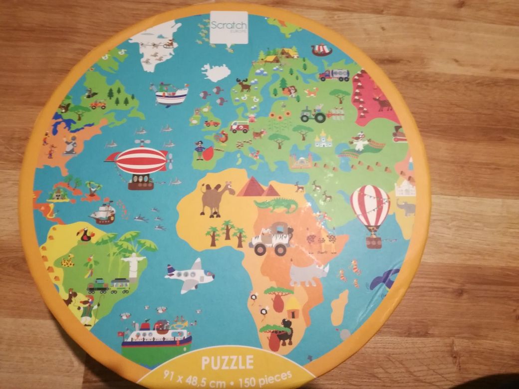 Puzzle Scratch, Europa 150 elementów