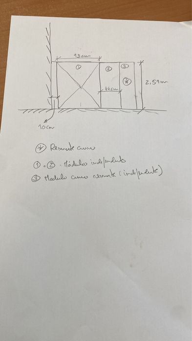 Movel de decoração e arrumação