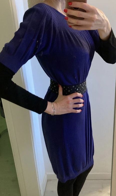 Vestido roxo Benetton