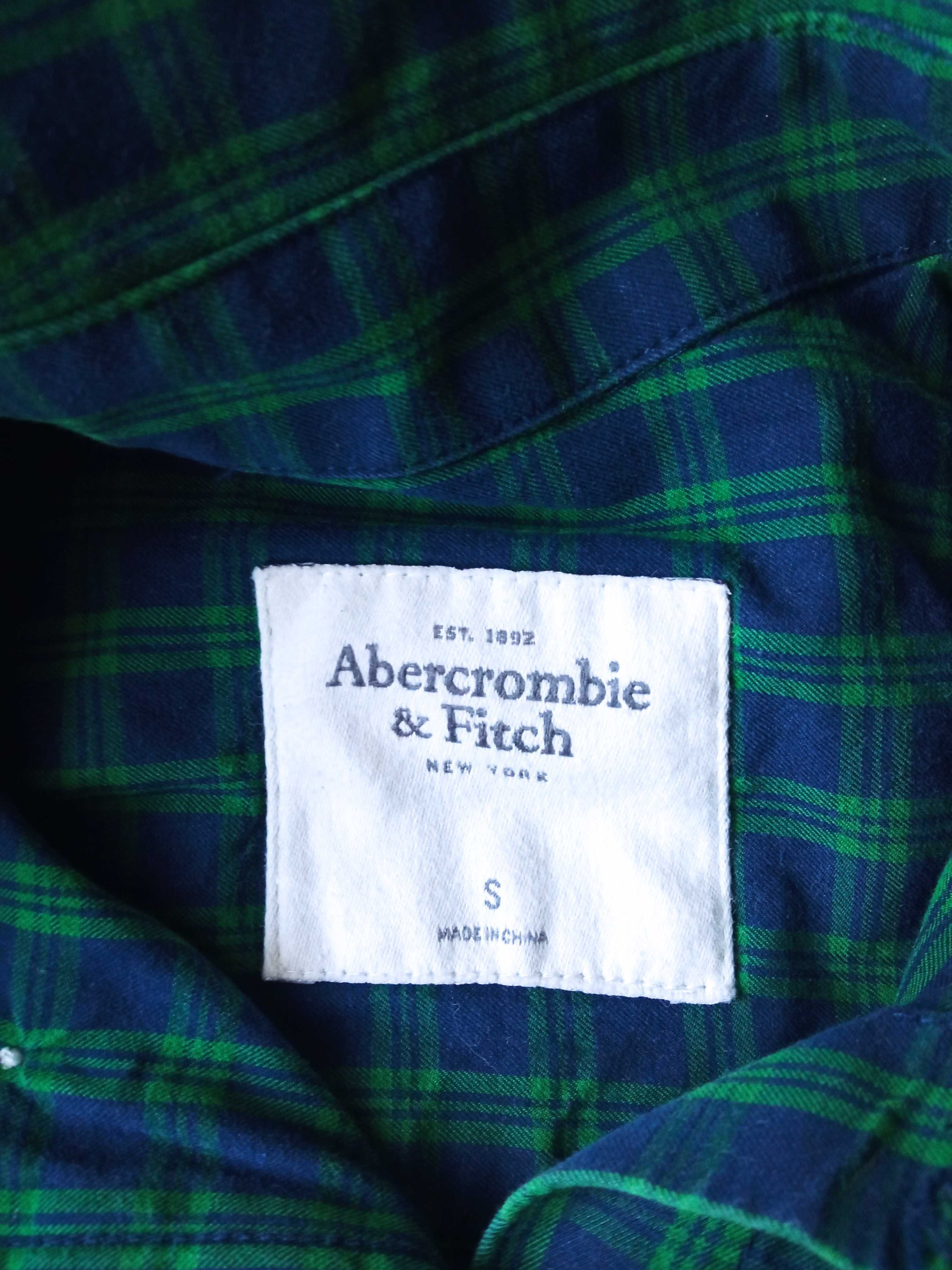 Abercrombie & Fitch damska koszula bawełniana w kratę r S