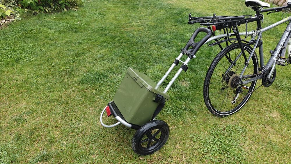 Przyczepka rowerowa na ryby