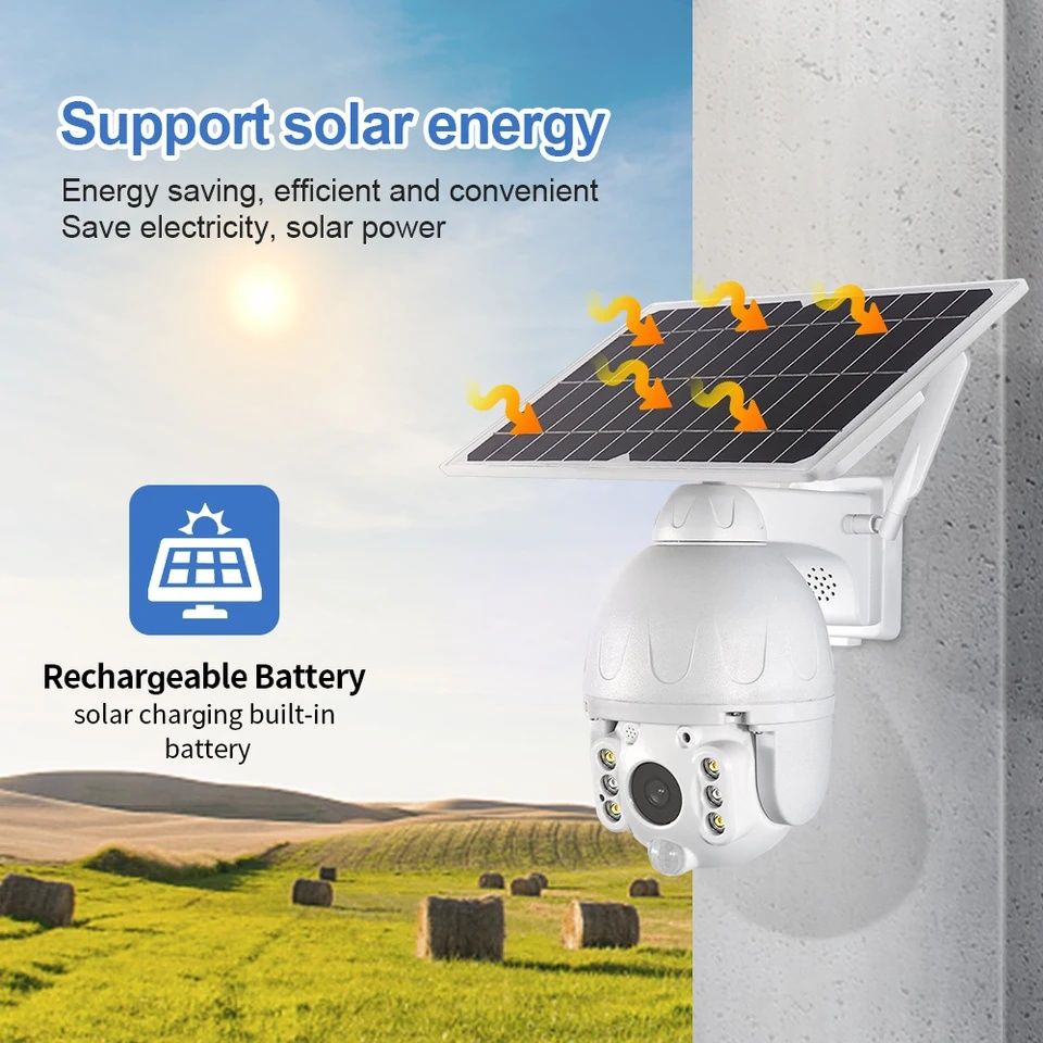 HiT ! Kamera zew. 4G SIM 5MP solarna,metalowa