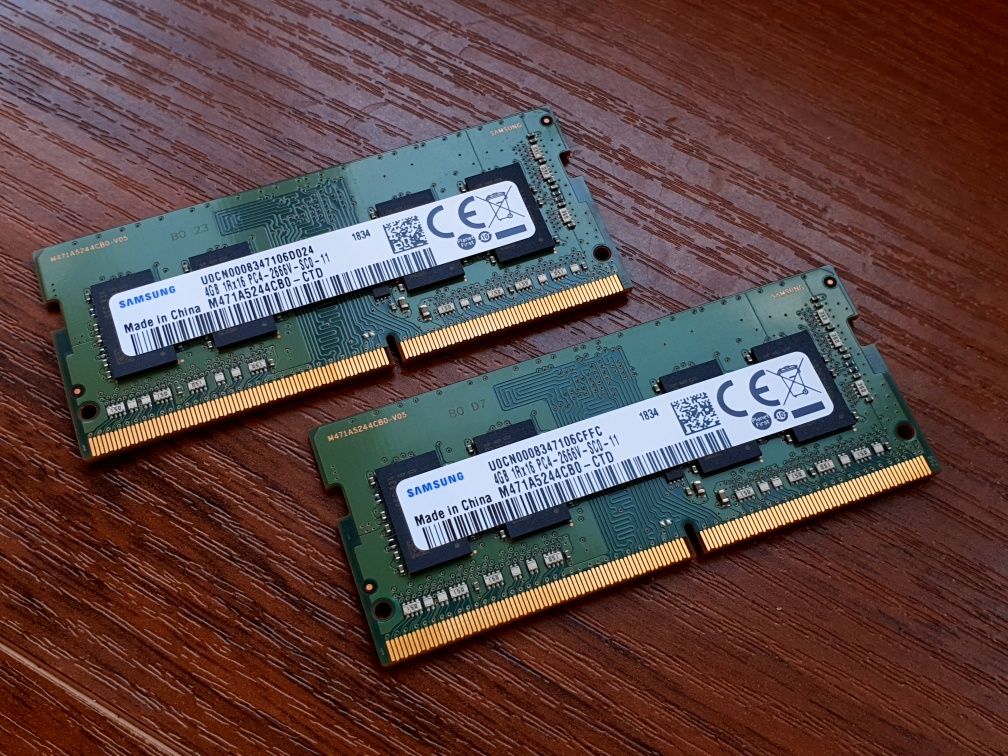 Оперативная память Samsung 2*4 GB SO-DIMM DDR4 2666 MHz - (M471A5244CB