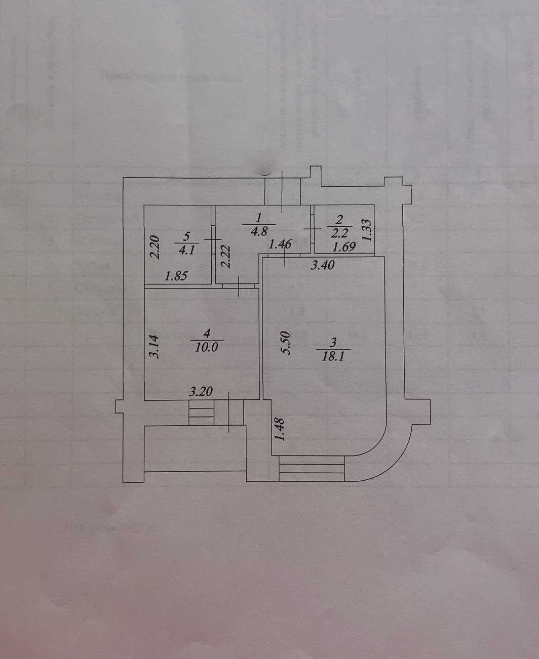 Продажа без рем 1ком. жкЧайка улЛобановского 30, (р-н Петроп.-Борщаг.)